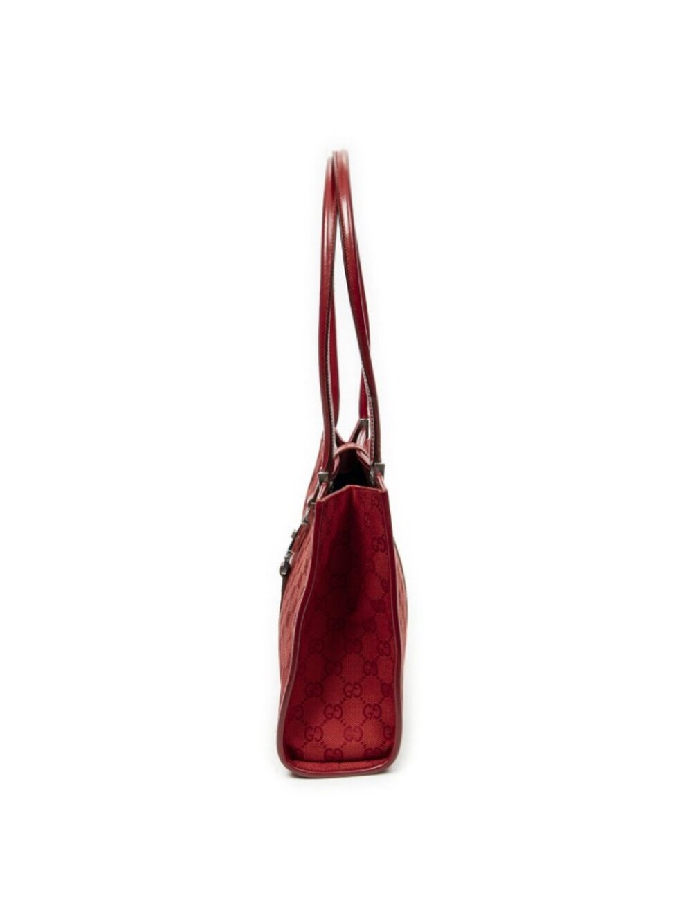 Gucci Square Jackie Tote Red GG Canvas - Picture 13 of 15